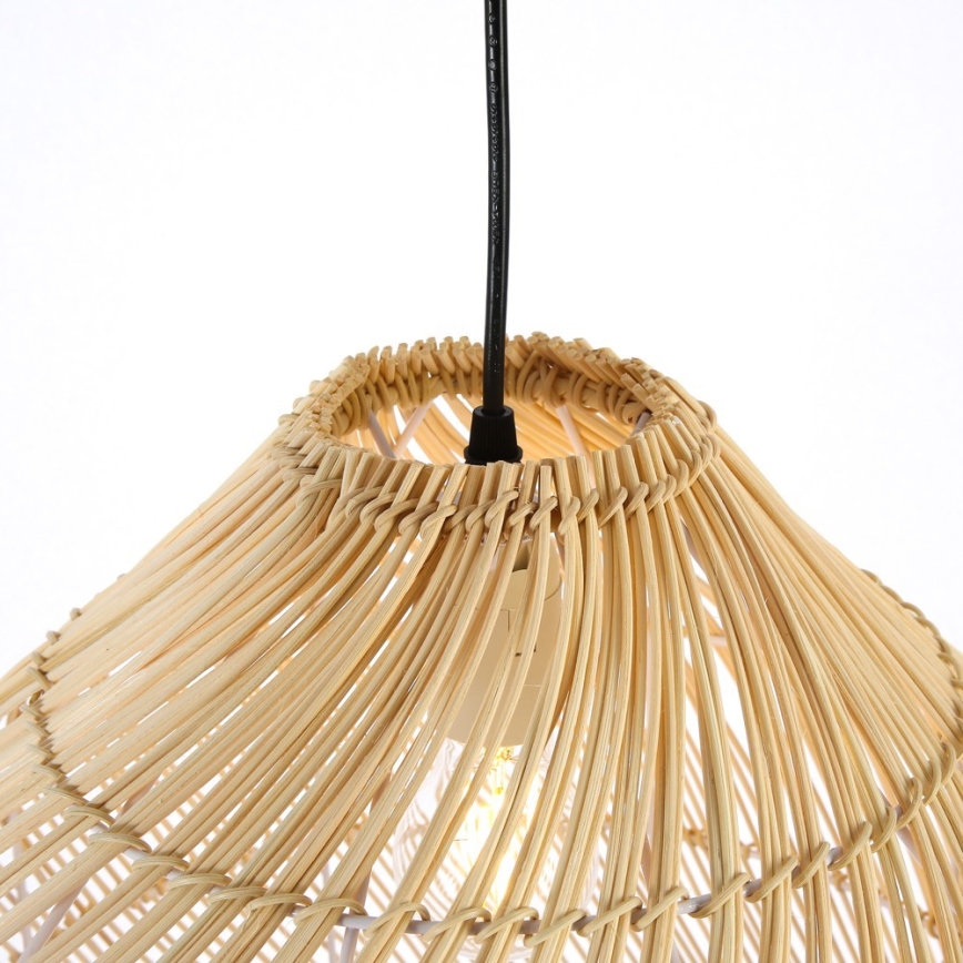 Ljuskrona med textilsladd PELO 1xE27/40W/230V diameter 40 cm rotting