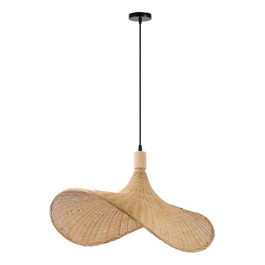 Immax 08289L - Ljuskrona med textilsladd SOMBRERO 1xE27/40W/230V diameter 70 cm rotting