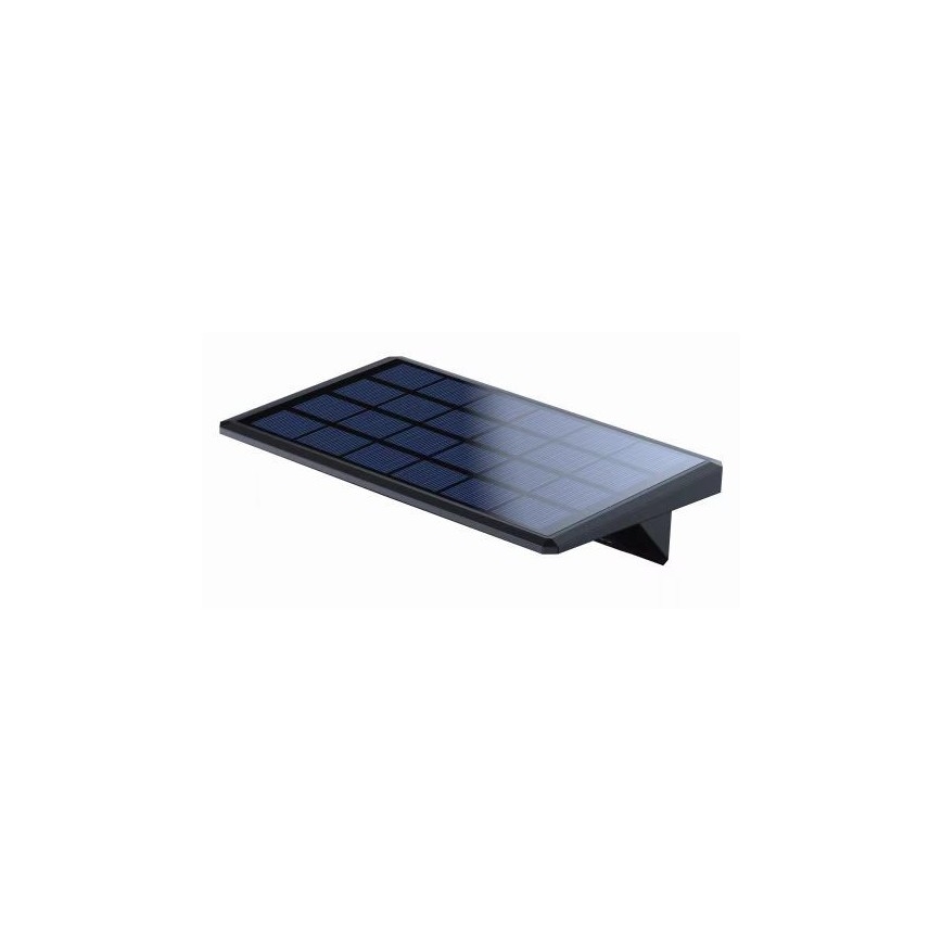 LED solcell väggbelysning med sensor LED/2,6W/5,5V IP65 1800 mAh svart