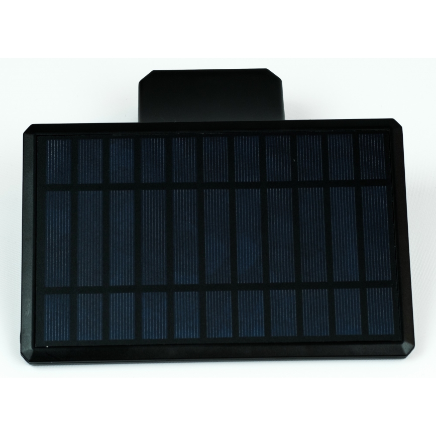 LED solcell väggbelysning med sensor LED/2,6W/5,5V IP65 1800 mAh svart