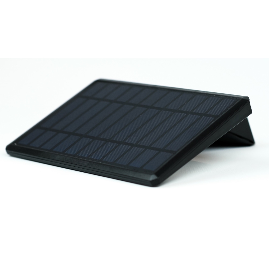 LED solcell väggbelysning med sensor LED/2,6W/5,5V IP65 1800 mAh svart