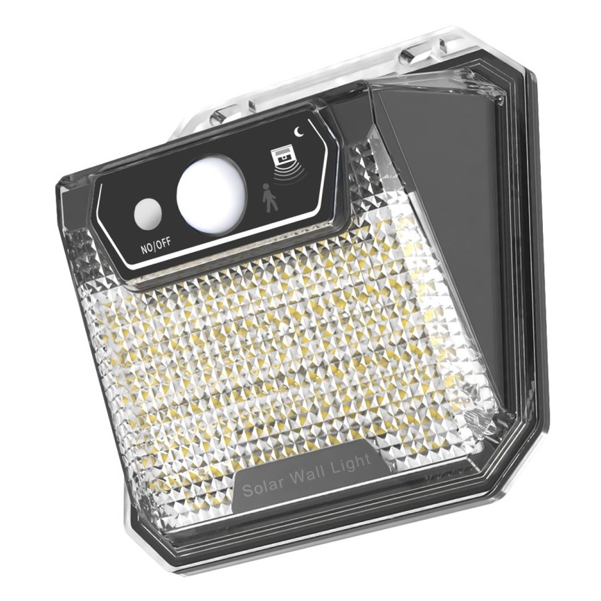 LED solcell väggbelysning med sensor LED/3W/5,5V IP65 1200 mAh
