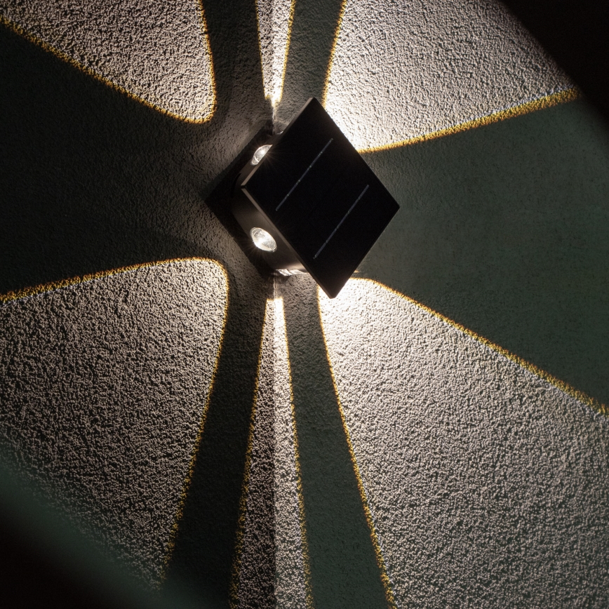 LED solcell väggbelysning med sensor LED/2W/5V IP54 1300 mAh