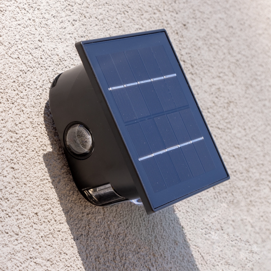 LED solcell väggbelysning med sensor LED/2W/5V IP54 1300 mAh