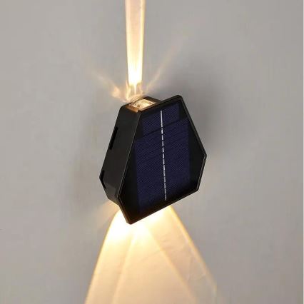 LED solcell väggbelysning med sensor LED/2W/5V IP54 1300 mAh