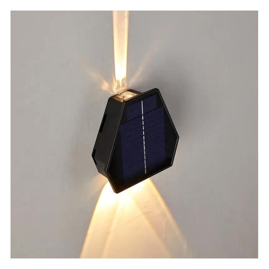 LED solcell väggbelysning med sensor LED/2W/5V IP54 1300 mAh