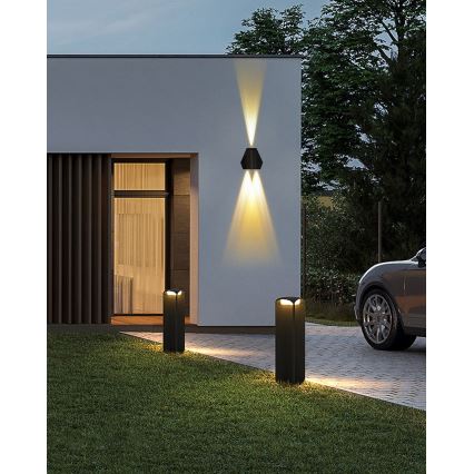 LED solcell väggbelysning med sensor LED/2W/5V IP54 1300 mAh