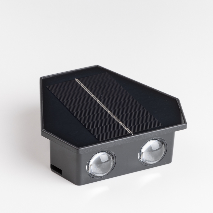 LED solcell väggbelysning med sensor LED/2W/5V IP54 1300 mAh