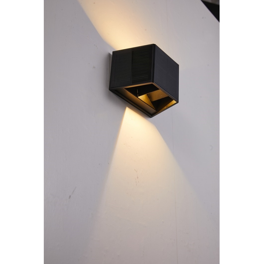 LED solcell väggbelysning med sensor LED/2W/5V IP54 1300 mAh