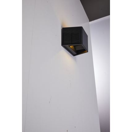 LED solcell väggbelysning med sensor LED/2W/5V IP54 1300 mAh