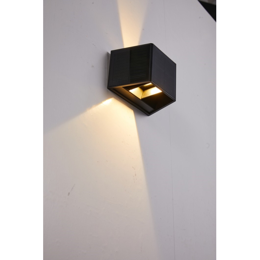 LED solcell väggbelysning med sensor LED/2W/5V IP54 1300 mAh