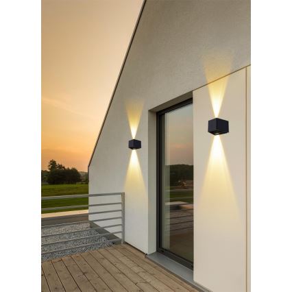 LED solcell väggbelysning med sensor LED/2W/5V IP54 1300 mAh