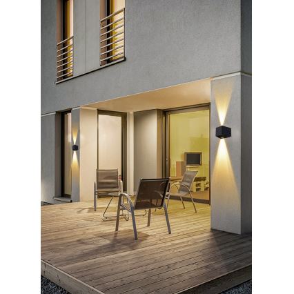 LED solcell väggbelysning med sensor LED/2W/5V IP54 1300 mAh