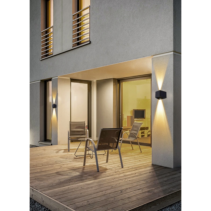 LED solcell väggbelysning med sensor LED/2W/5V IP54 1300 mAh