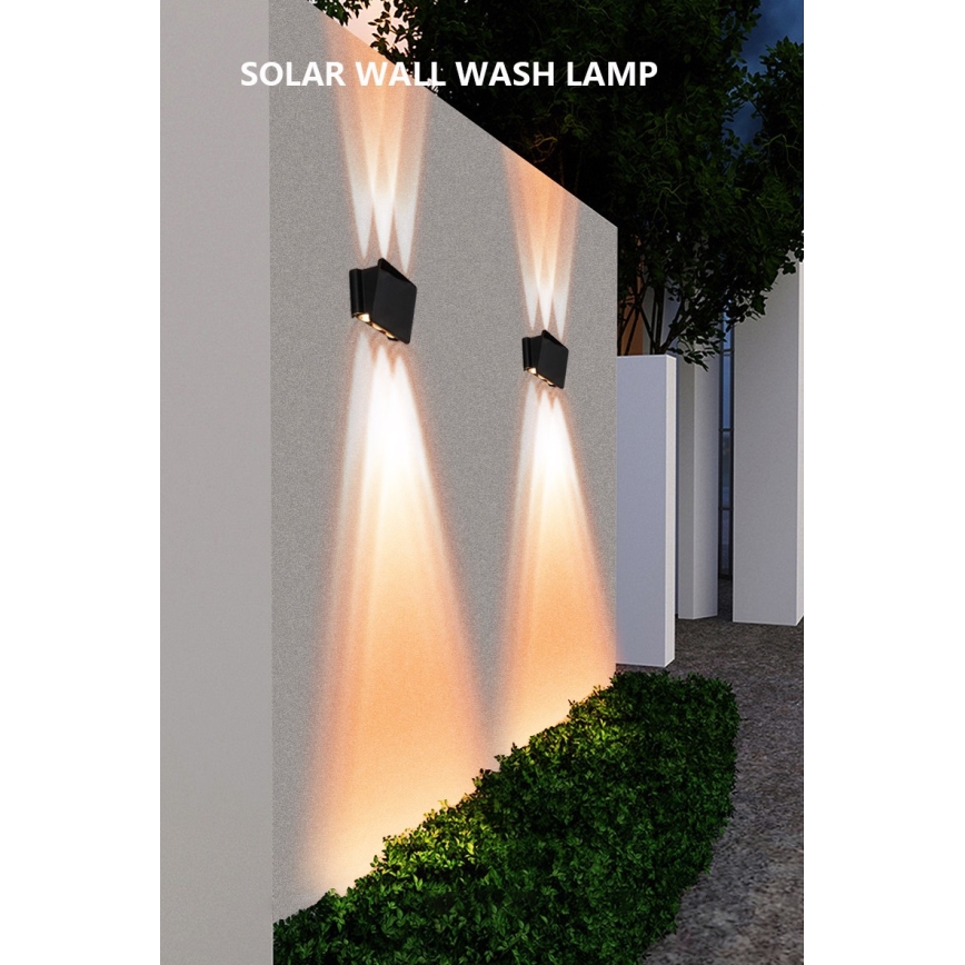 LED solcell väggbelysning med sensor LED/2W/5V IP54 1300 mAh