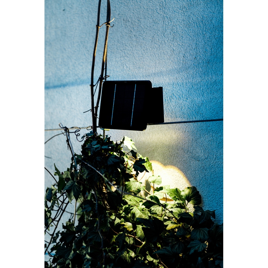 LED solcell väggbelysning med sensor LED/2W/5V IP54 1300 mAh
