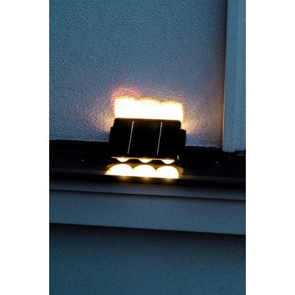 LED solcell väggbelysning med sensor LED/2W/5V IP54 1300 mAh