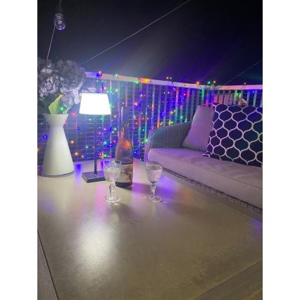 LED Ljusreglerad utomhus solcell lampa med sensor LED/4W/5V IP44