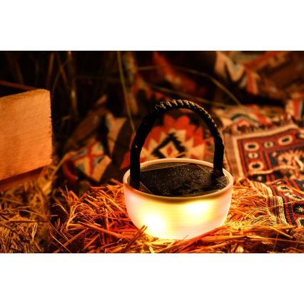 LED RGB Bärbar solcell uppladdningsbar lampa med LED kedja LED/10W/5V 3600 mAh IP65 3600 mAh