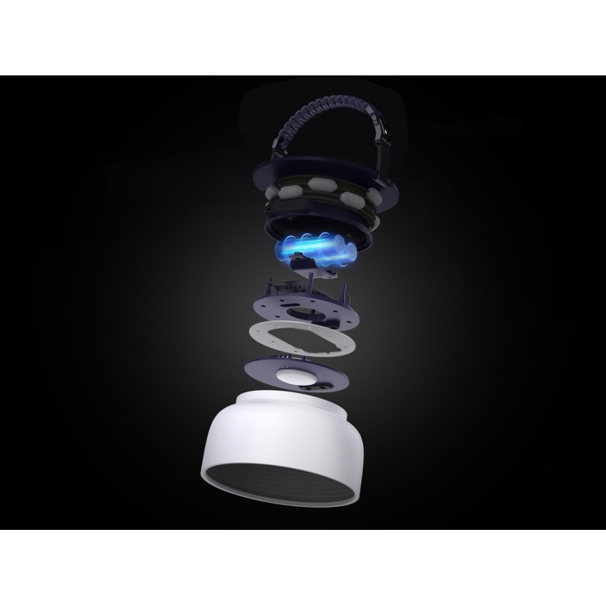 LED RGB Bärbar solcell uppladdningsbar lampa med LED kedja LED/10W/5V 3600 mAh IP65 3600 mAh