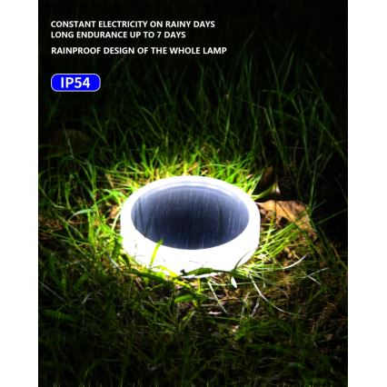 LED Utomhus solcell belysning med sensor LED/0,4W/3,2V IP54 500 mAh