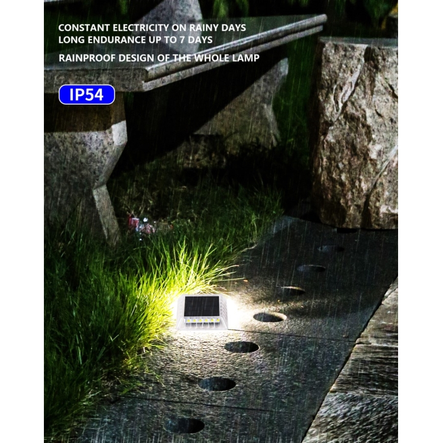 LED Utomhus solcell belysning med sensor LED/0,03W/1,2V IP54 800 mAh
