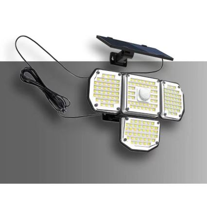 LED solcell väggbelysning med sensor LED/5W/5,5V 3000K/6500K IP44 1200 mAh