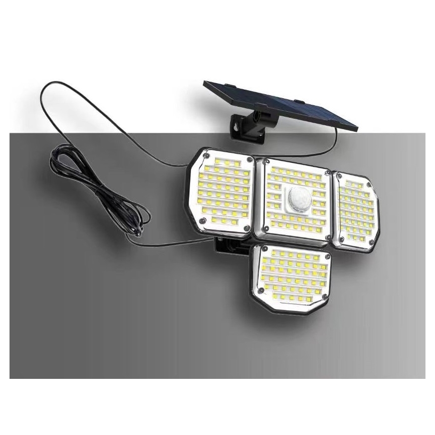 LED solcell väggbelysning med sensor LED/5W/5,5V 3000K/6500K IP44 1200 mAh