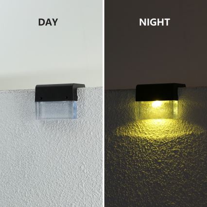 KIT 2x LED RGB Solcellsvägglampa LED/1W/1,2V 3500K IP65 600 mAh