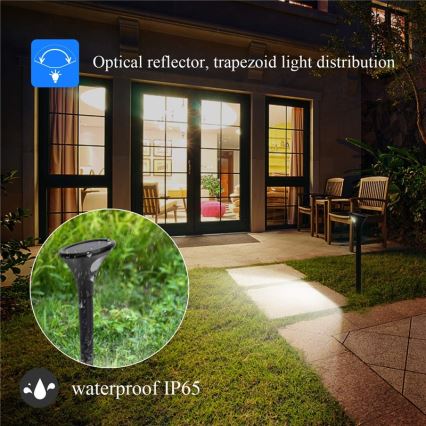 LED solcellslampa med sensor LED/1W/3,7V 6000K IP65 1500 mAh
