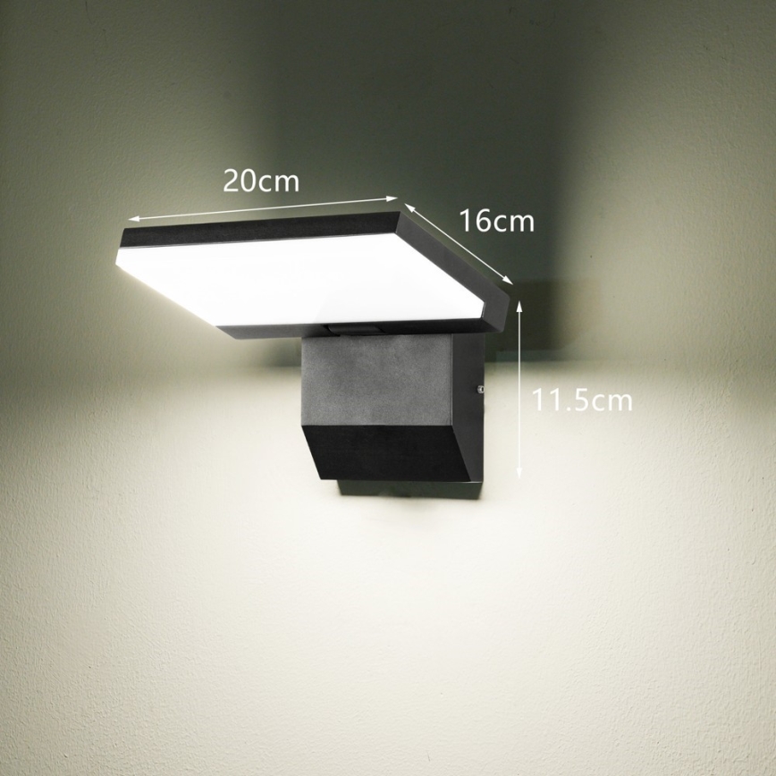 LED utomhusvägglampa MODERN LED/18W/230V IP65