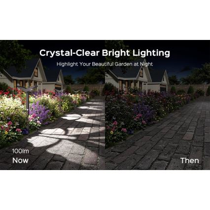 LED-solcellslampa med sensor SUN BUTTERFLY LED/1,5W/3,7V 3000/6000K IP65 1500 mAh