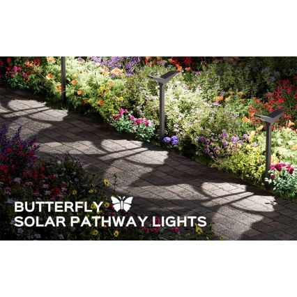 LED-solcellslampa med sensor SUN BUTTERFLY LED/1,5W/3,7V 3000/6000K IP65 1500 mAh