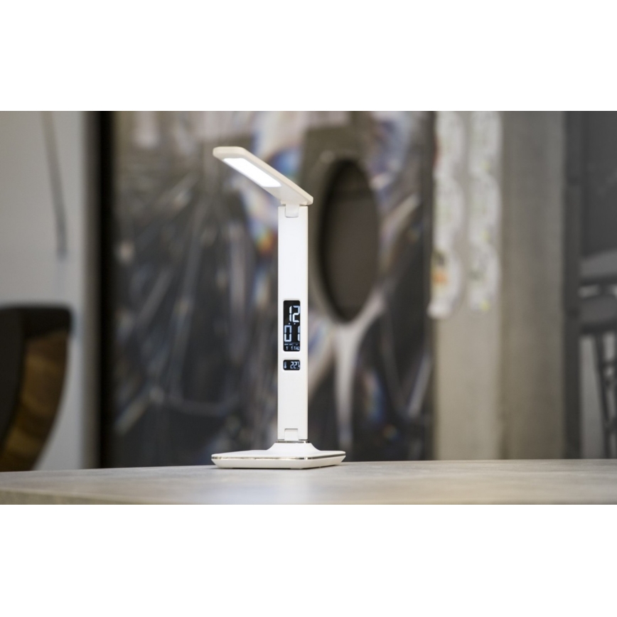 Immax 08934L - Barn LED-Lampa med en skärm KINGFISHER LED/9W/230V vit
