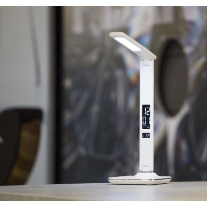 Immax 08934L - Barn LED-Lampa med en skärm KINGFISHER LED/9W/230V vit