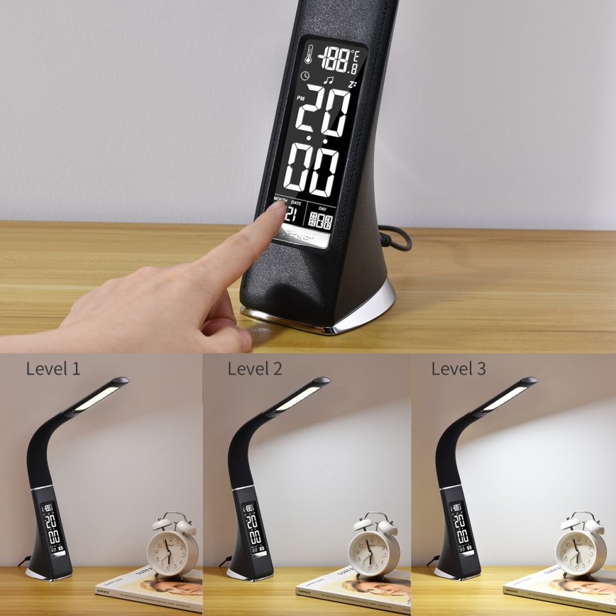 Immax 08947L - Barn LED-Lampa dimbar med en skärm läder LEATHER LED/7W/230V
