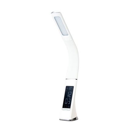 Immax 08949L - LED Dimbar Bordslampa med en skärm läder LEATHER LED/7W/230V vit