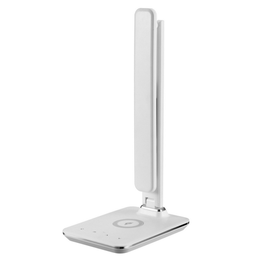 LED-dimbar bordslampa med QI trådlös laddning och USB KINGFISHER LED/8,5W/230V vit