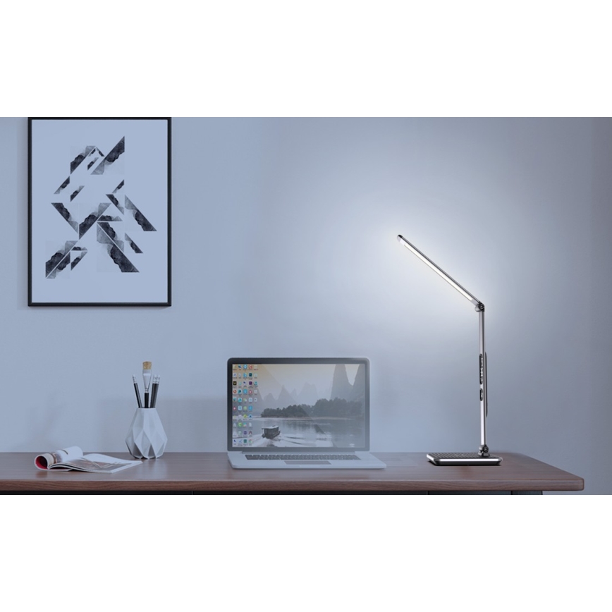 LED ljusreglerad bordslampa LED/8,5W/230V med trådlös laddning