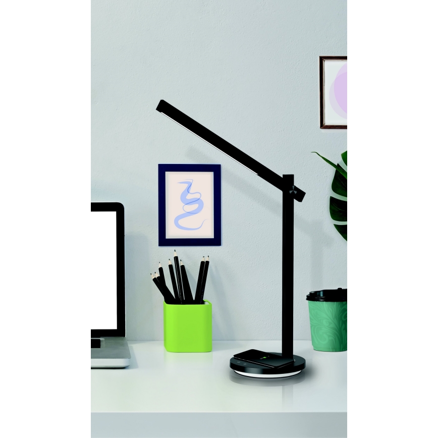 LED ljusreglerad bordslampa med trådlös laddning QI BEAM LED/18W/230V 2800K/4000K/5000K