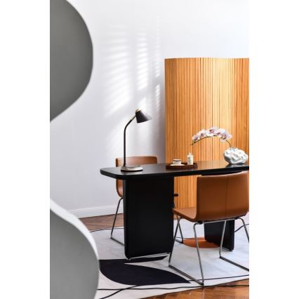 LED Dimbar bordslampa med trådlös laddning FINCH LED/9W/12/230V brun/guld