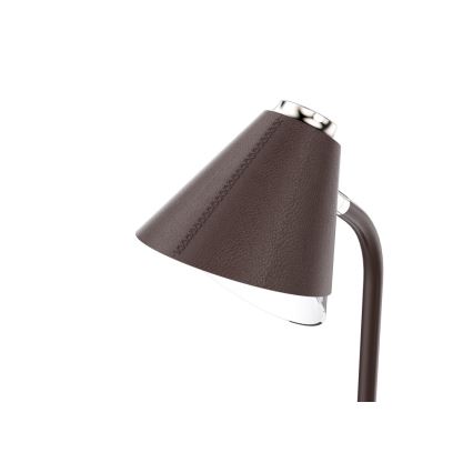 LED Dimbar bordslampa med trådlös laddning FINCH LED/9W/12/230V brun/guld