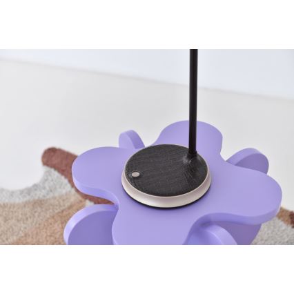 LED Dimbar bordslampa med trådlös laddning FINCH LED/9W/12/230V grå/skinande krom