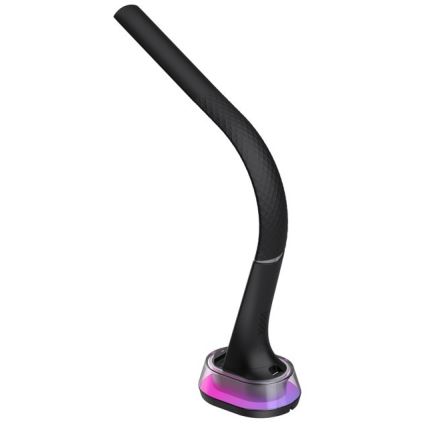 LED RGB Dimbar bordslampa med trådlös laddning CORELLA LED/7W/12/230V svart
