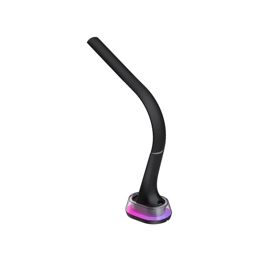 LED RGB Dimbar bordslampa med trådlös laddning CORELLA LED/7W/12/230V svart