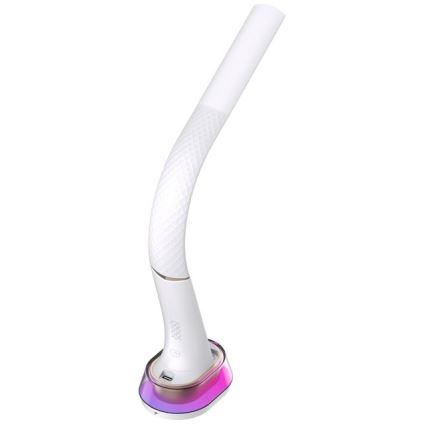 LED RGB Dimbar bordslampa med trådlös laddning CORELLA LED/7W/12/230V vit