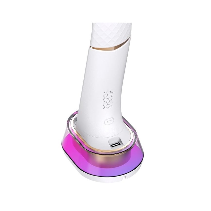 LED RGB Dimbar bordslampa med trådlös laddning CORELLA LED/7W/12/230V vit
