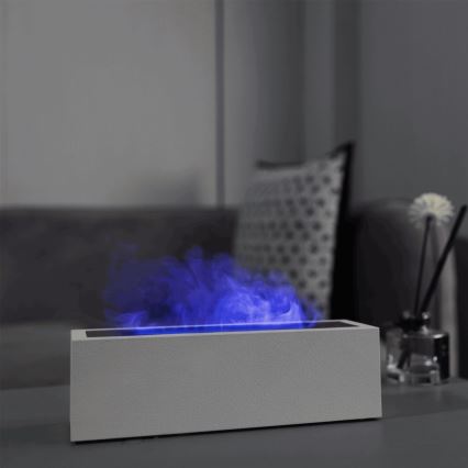LED Aromadiffusor och luftfuktare med flammimulering LED/10W/5V