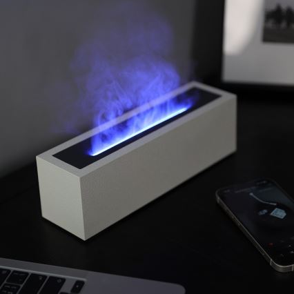 LED Aromadiffusor och luftfuktare med flammimulering LED/10W/5V