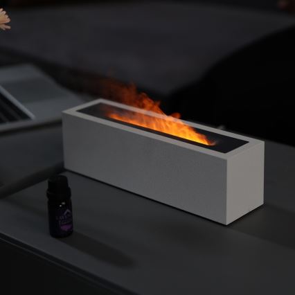 LED Aromadiffusor och luftfuktare med flammimulering LED/10W/5V